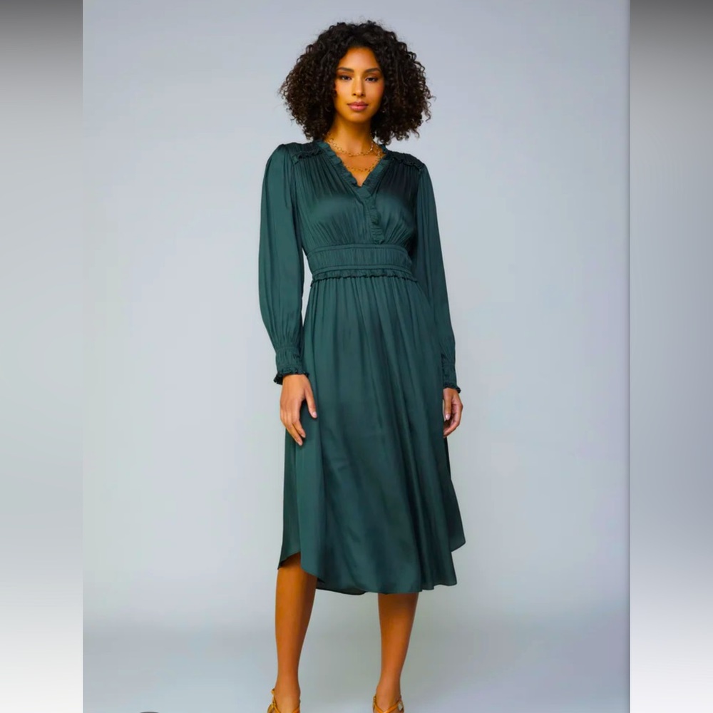 Current Air Surplice Bodice dress NWT size L